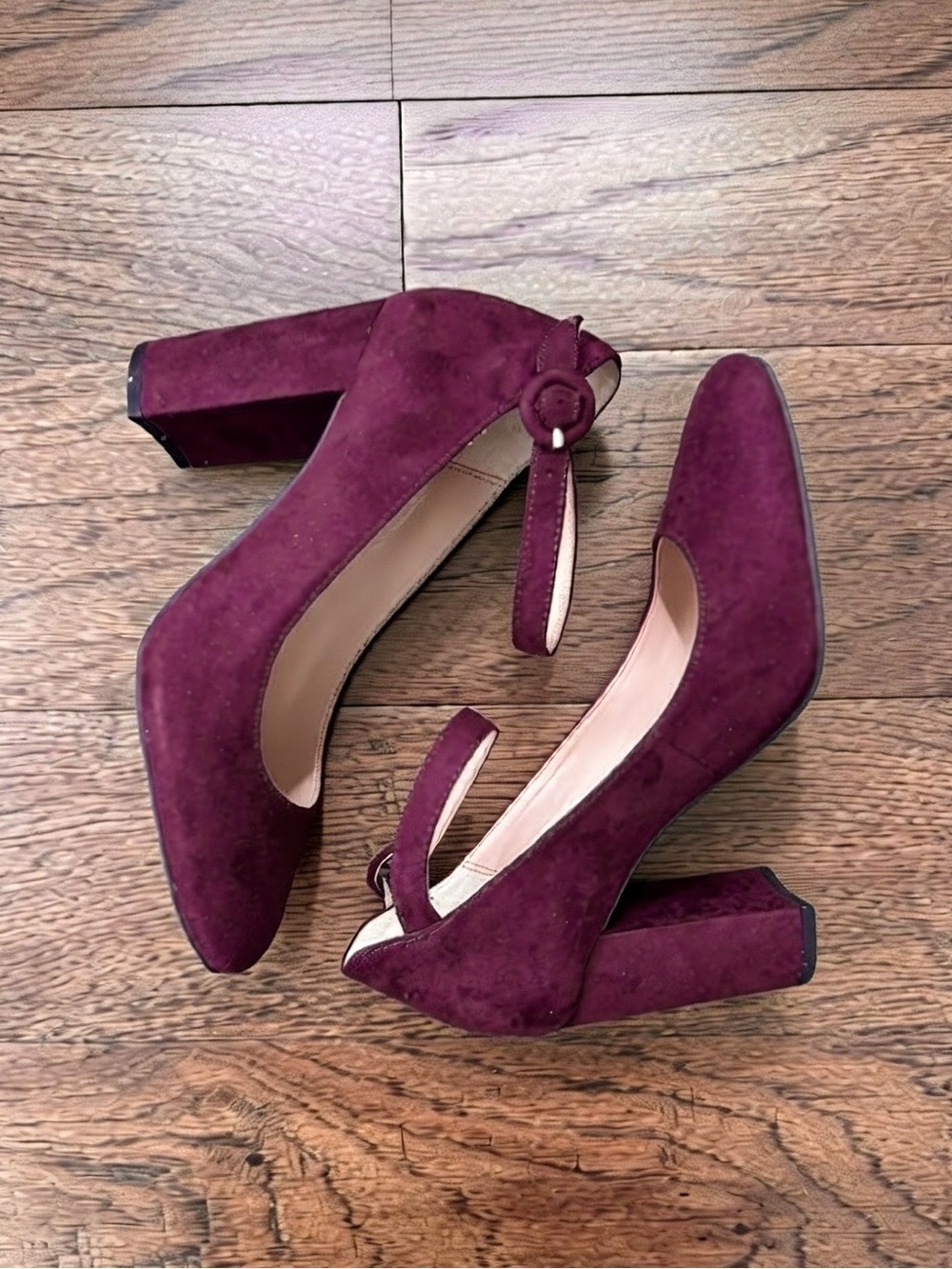Kelly & Katie Plum Burgundy Riya Pumps Size 7